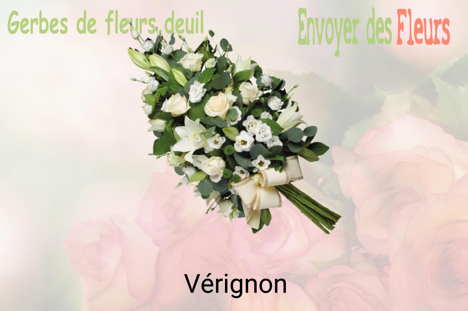 Gerbe de fleurs de deuil livrée à Vérignon